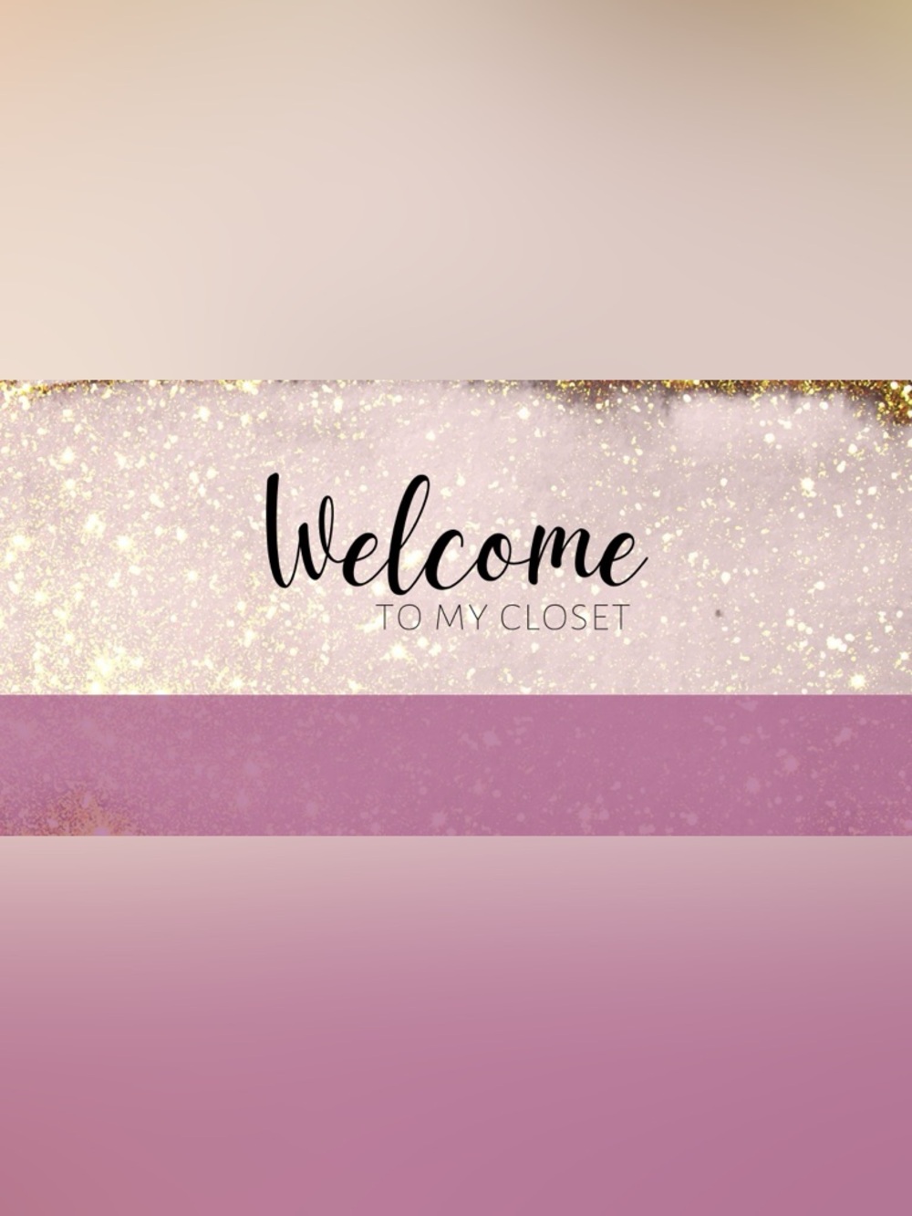 Welcome to my closet